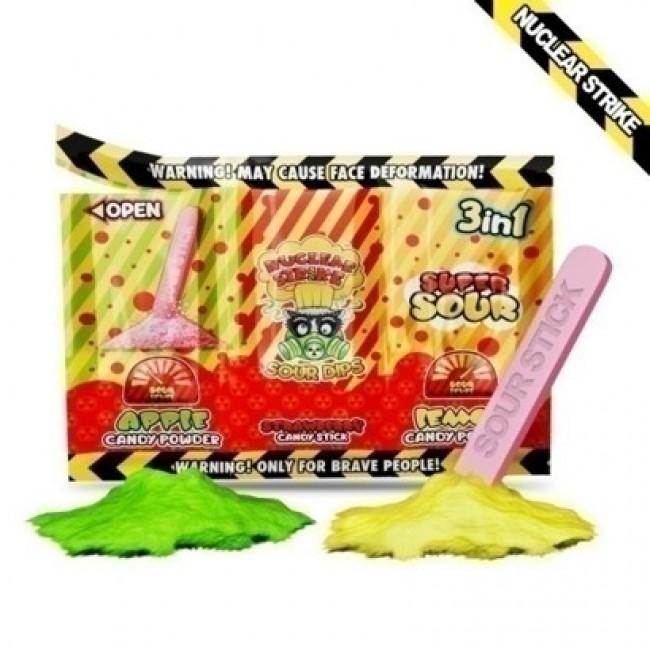 N.S. 3 ΣΕ 1 SOUR SOUR DIPS 18g ΚΑΡΑΜΕΛΑ 24τ.Κ/18 (STICK ΦΡΑΟΥΛΑ+ΣΚΟΝΕΣ ΛΕΜΟΝΙ-ΜΗΛΟ)