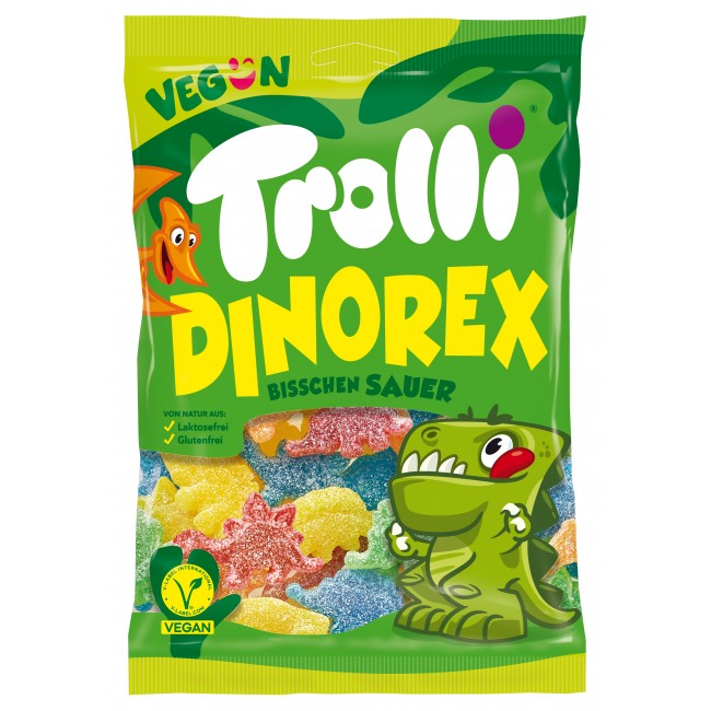 TROLLI 200g.*DINO REX*ΖΕΛΕ Κ/18τ