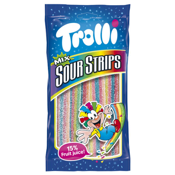 TROLLI*SOUR STRIPS MIX*85g.ΚΑΡ/ΛΕΣ Κ/24τ ΖΩΝΕΣ