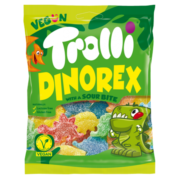 TROLLI*DINO REX*100g.ΖΕΛΕ Κ/24τ