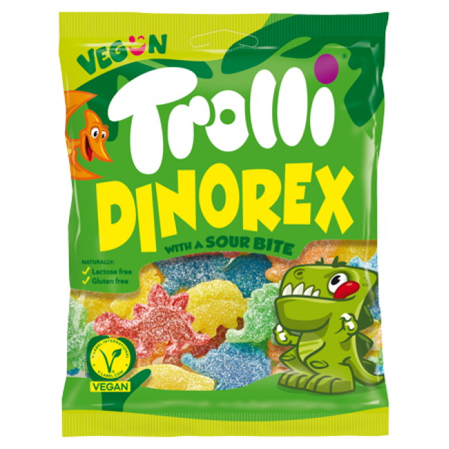 TROLLI*DINO REX*100g.ΖΕΛΕ Κ/24τ
