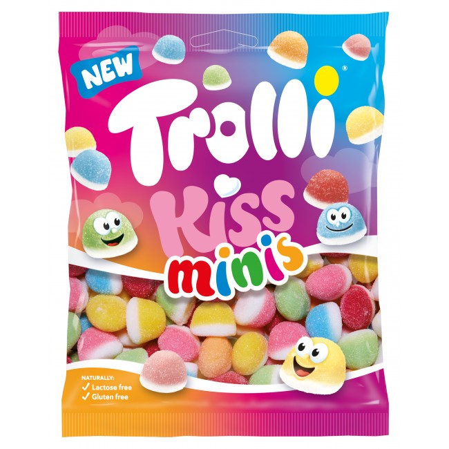 TROLLI*KISS MINIS*100g ΖΕΛΕ Κ/30τεμ