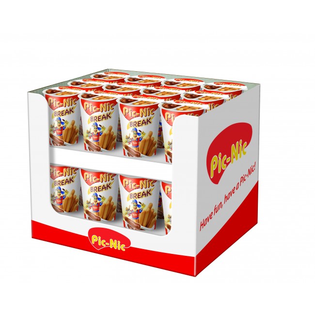 PIC-NIC BREAK 50g ΚΡΙΤΣ.ΠΡΑΛ.ΦΟΥΝΤ.Κ/6x24τ.