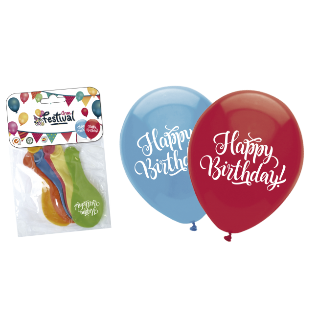 ΣΑΚ.6τ.ΜΠΑΛ.*HAPPY BIRTHDAY* Κ/30x12σ. 25cm