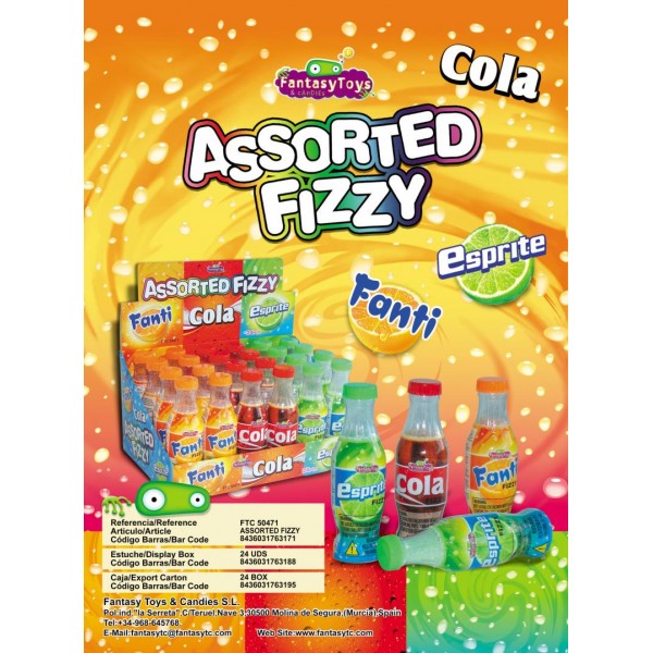 ASSORTED FIZZY*ΚΑΡΑΜΕΛΑ 24τ. Κ/24