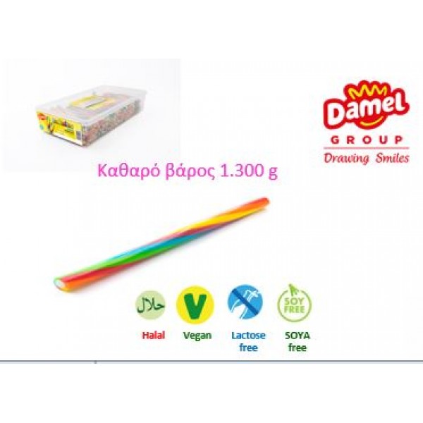 6 COLOR FILLED PENCILS*210τ.(1.3kg)ΚΑΡ/ΛΕΣ Κ/9 ΓΛΥΚΟΡΙΖΕΣ (HALAL, VEGAN, LACTOSE/SOYA FREE)