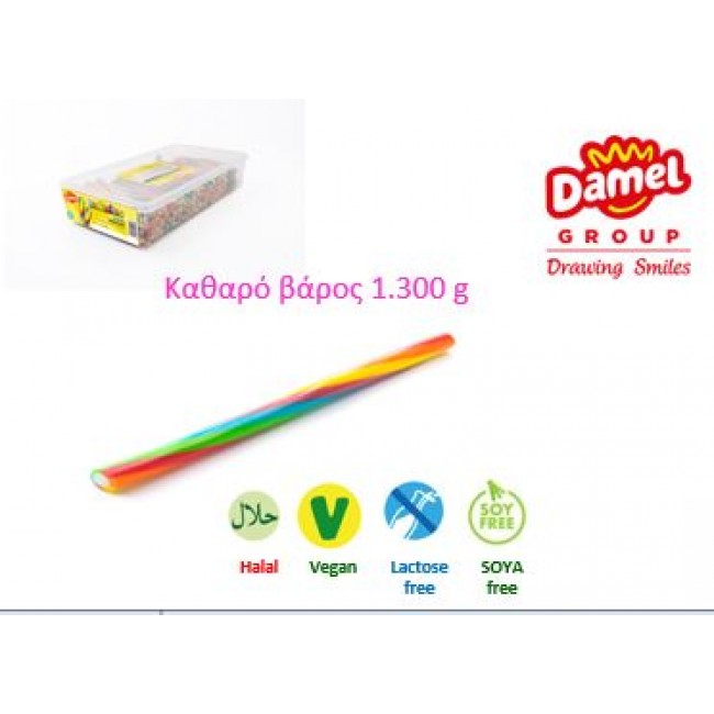 6 COLOR FILLED PENCILS*210τ.(1.3kg)ΚΑΡ/ΛΕΣ Κ/9 ΓΛΥΚΟΡΙΖΕΣ (HALAL, VEGAN, LACTOSE/SOYA FREE)