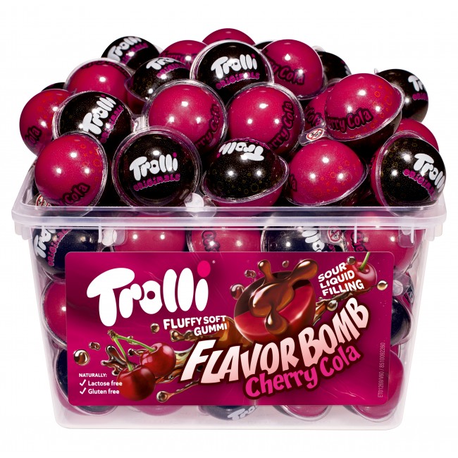 TROLLI 75g*CHERRY-COLA*FLAVOR BOMB ΖΕΛΕ Κ/21 (ΓΕΜΙΣΤΟ)