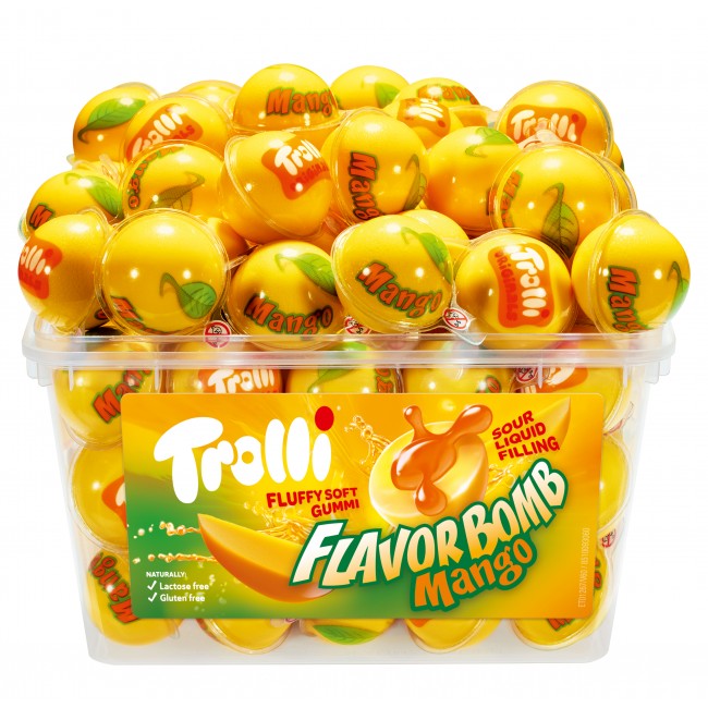 TROLLI FLAVOR BOMB*MANGO*45τεμ.ΖΕΛΕ Κ/12 (ΓΕΜΙΣΤΟ) 45*18.8g=846g