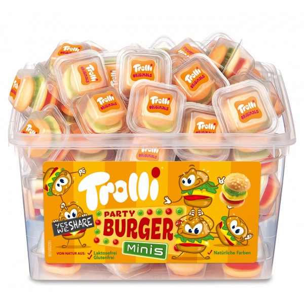 TROLLI ΖΕΛΕ ΤΑΠΕΡ 60τ*MINI BURGER*K/6