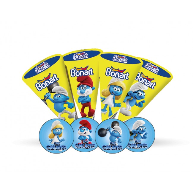 BONART*SMURFS*ΣΟΚΟ-ΧΩΝΑΚΙ 25g display 24τ.Κ/6 