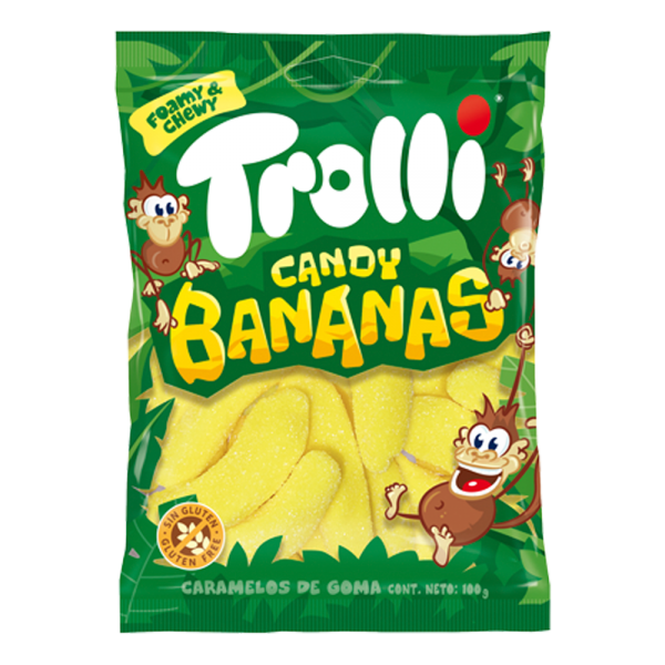 TROLLI*BANANAS*100g.ΖΕΛΕ Κ/8x12τ.