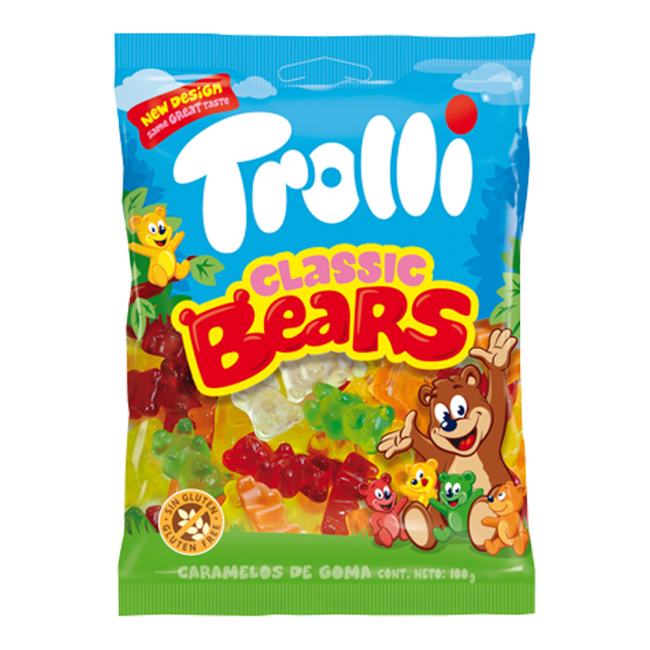 TROLLI*CLASSIC BEARS*100g.ΖΕΛΕ Κ/8x12τ.