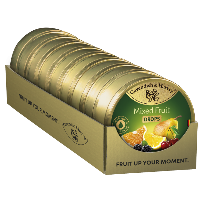 CAVENDISH & HARVEY*MIXED FRUIT*ΚΑΡ/ΛΕΣ 200g ΜΕΤΑΛ.K/6*9tins