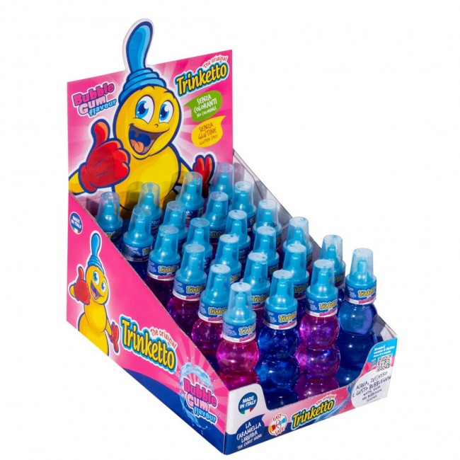 TRINKETTO*BUBBLE GUM*70ml ΖΑΧ.ΑΝΑΨ/ΚΟ Κ6Χ24 *ΧΩΡΙΣ ΓΛΟΥΤΕΝΗ-ΧΩΡΙΣ ΧΡΩΣΤΙΚΕΣ*