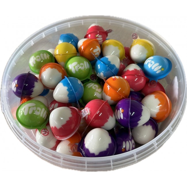 TROLLI*SOFT EGGIES*45 τεμ.ΖΕΛΕ Κ/12 (ΓΕΜΙΣΤΟ) 45*18.8g=846g