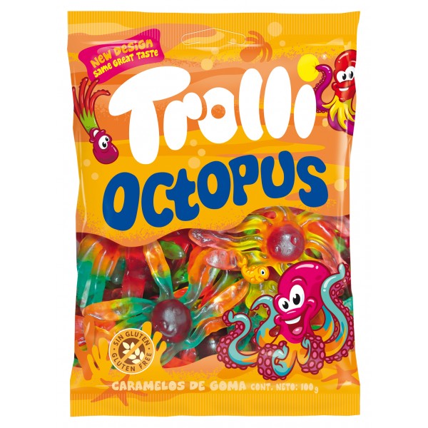 TROLLI*OCTOPUS*100g.ΖΕΛΕ Κ/8x12τ.