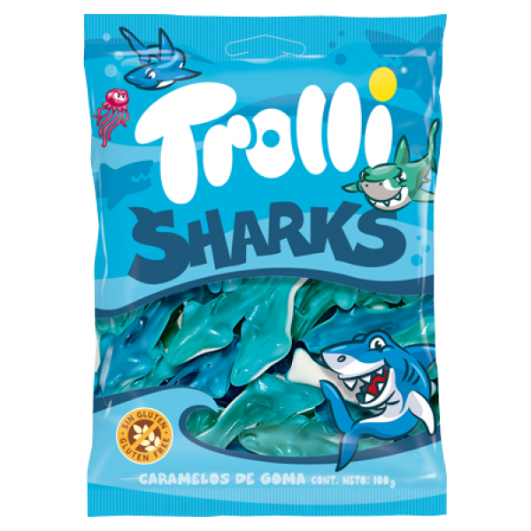 TROLLI*ΚΑΡΧΑΡΙΕΣ*100g.ΖΕΛΕ Κ/8x12τ.