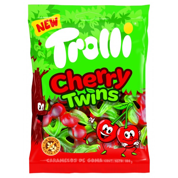 TROLLI*CHERRY TWINS* ΖΕΛΕ 100gr Κ/8x12τ.