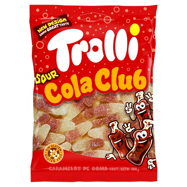 TROLLI*SOUR COLA CLUB* ΖΕΛΕ 100gr Κ/8x16τ.