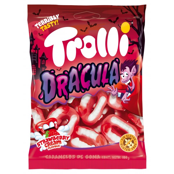 TROLLI*DRACULA*100g.ΖΕΛΕ Κ/8x14τ.