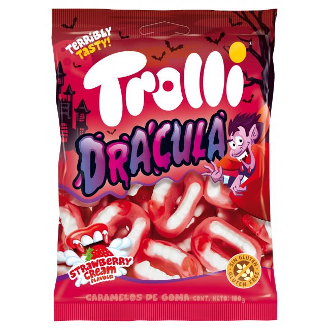 TROLLI*DRACULA*100g.ΖΕΛΕ Κ/8x14τ. TROLLI*DRACULA*100g.ΖΕΛΕ Κ/8x14τ.