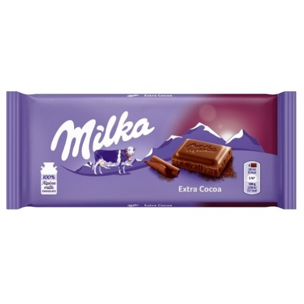 MILKA ΣΟΚ.ΥΓΕΙΑΣ*EXTRA COCOA*90g K/25τ