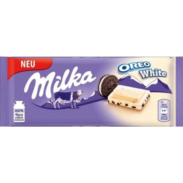 MILKA ΛΕΥΚΗ ΣΟΚ/ΤΑ*OREO WHITE*100g K/22τ