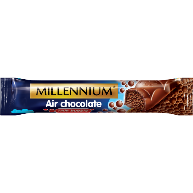 MILLENIUM AIR WHITE & MILK (16τ.*32g) ΣΟΚ.ΓΑΛ./ΛΕΥΚΗ Κ/6 displays