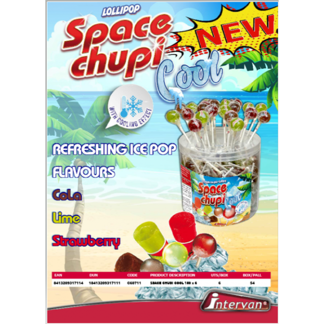 ΓΛΕΙΦ.*SPACE CHUPI COOL*150τεμ. Κ/6