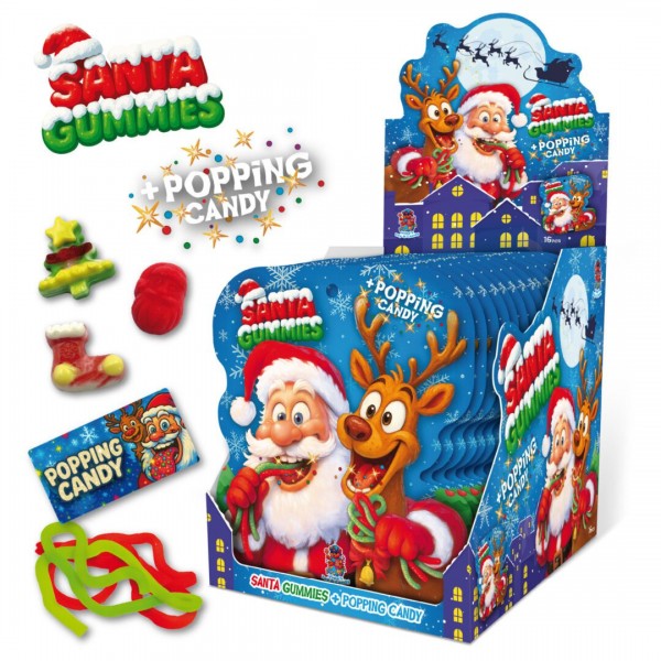SANTA GUMMIES+POP.CANDY 16τ. Κ/12 (25g) SANTA GUMMIES+POP.CANDY 16τ. Κ/12 (25g)