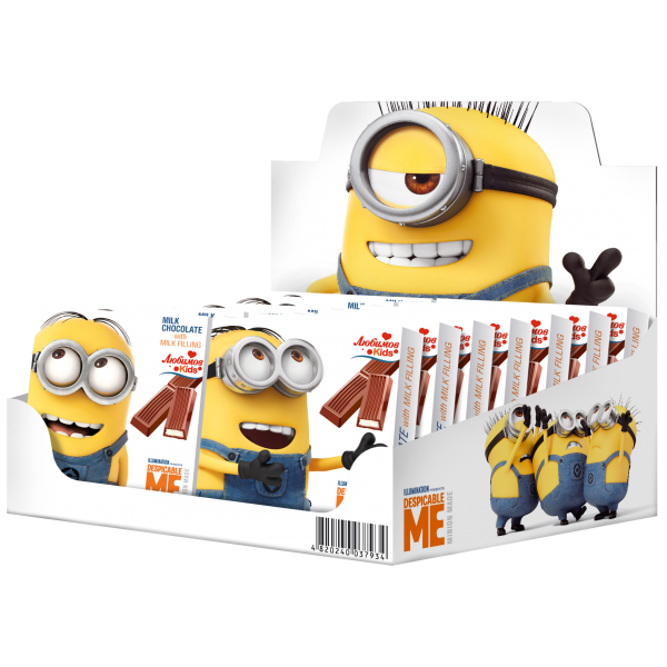 MINIONS ΣΟΚ.ΓΑΛ.(24τ.*50g)ΓΕΜ.ΓΑΛΑ Κ/3 displays