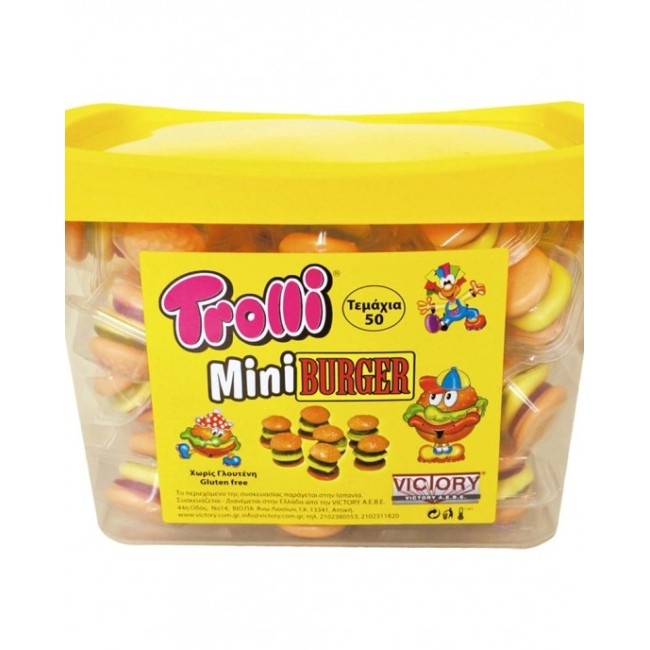 TROLLI 50 τεμ.MINIBURGER ΖΕΛΕ Κ/11