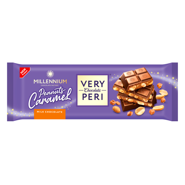 VERY PERI 285g ΣΟΚ.ΓΑΛ.*PEANUTS CARAMEL* Κ/8τ.