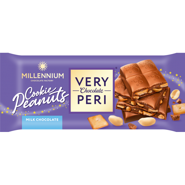 VERY PERI 100g ΣΟΚ.ΓΑΛ.*COOKIE PEANUTS* Κ/21τ.