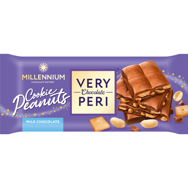 VERY PERI 100g ΣΟΚ.ΓΑΛ.*COOKIE PEANUTS* Κ/21τ.