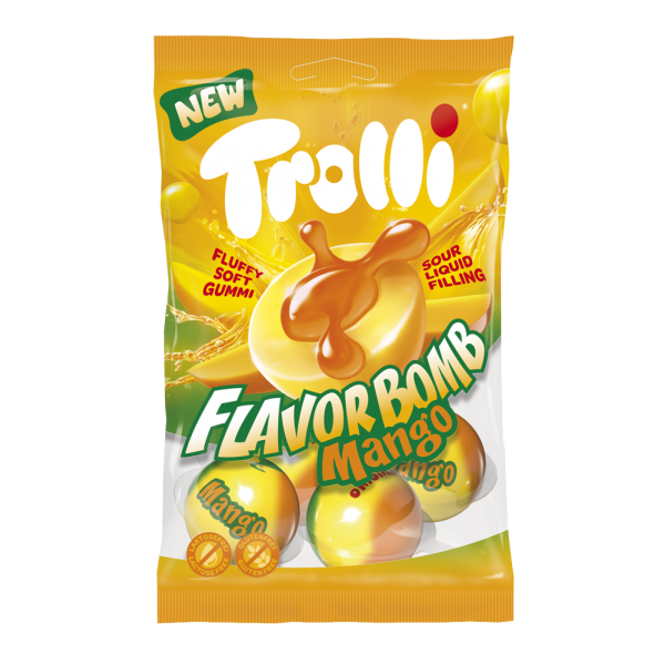 TROLLI 75g*MANGO*FLAVOR BOMB ΖΕΛΕ Κ/21 (ΓΕΜΙΣΤΟ)