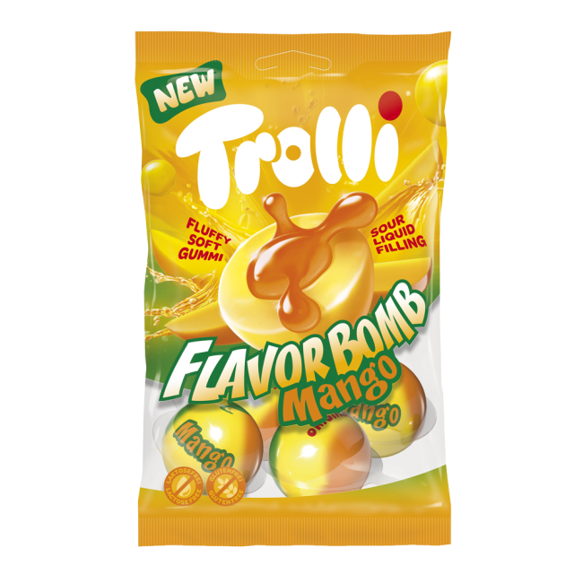 TROLLI 75g*MANGO*FLAVOR BOMB ΖΕΛΕ Κ/21 (ΓΕΜΙΣΤΟ)