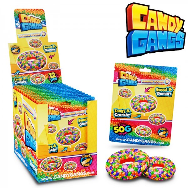 CG RAINBOW DONUTS 50g ΖΕΛΕ 12τ. Κ/8  **DAIRY FREE**