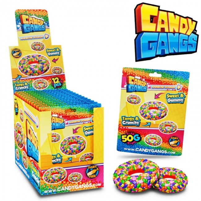 CG RAINBOW DONUTS 50g ΖΕΛΕ 12τ. Κ/8  **DAIRY FREE**