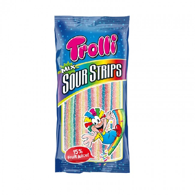 TROLLI*SOUR STRIPS MIX*85g.ΚΑΡ/ΛΕΣ Κ/24τ ΖΩΝΕΣ