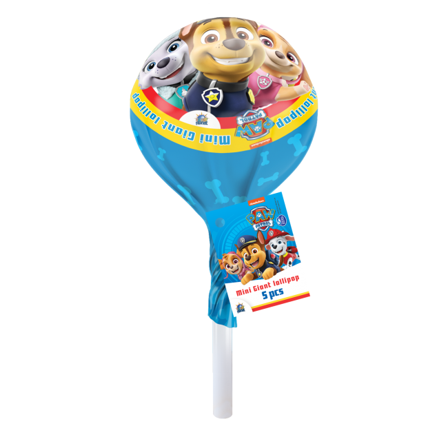 LICENSED ΜΙΝΙ GIANT ΓΛΥΦ/ΡΙ 30g+STICKER K/18τεμ. PAW PATROL-SMURFS-PEPPA-MINIONS