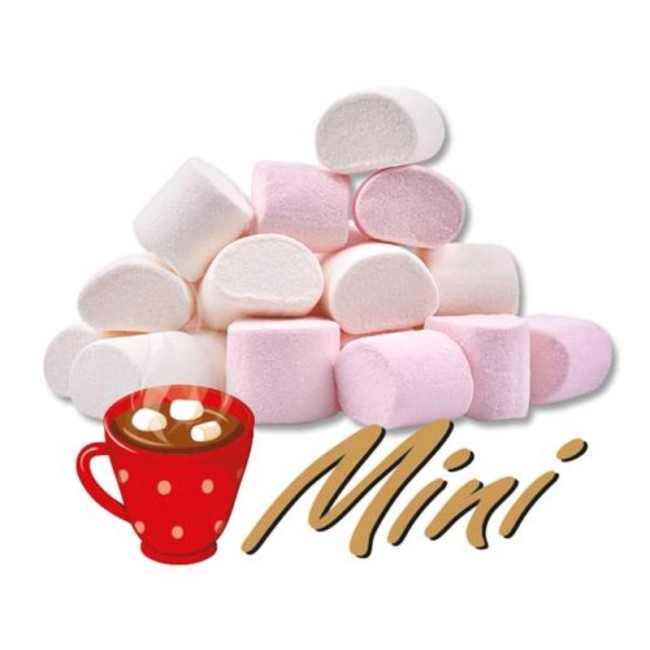 ΣΑΚ.500g.MINI MALLOWS*ΛΕΥΚΑ-ΡΟΖ*ΚΑΡ/ΛΕΣ Κ/16 (11mm)